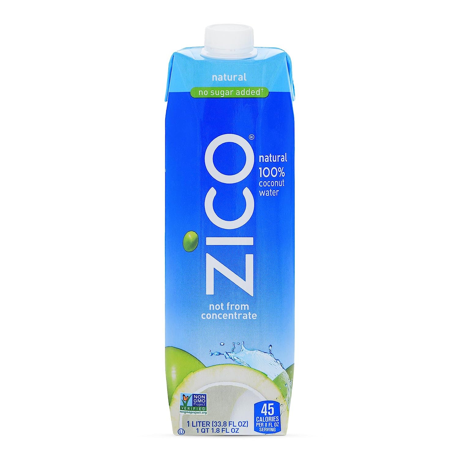 Zico, Natural Coconut Water, 33.8 Fl Oz Bulk Buy America
