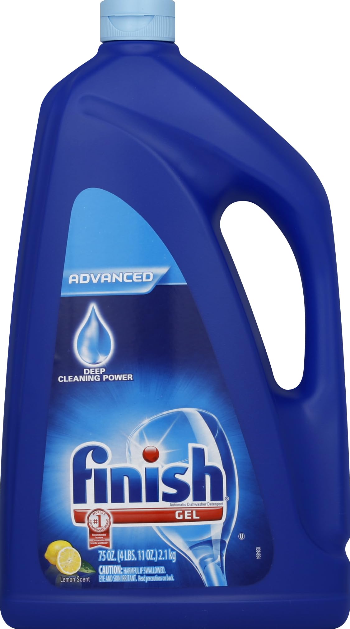 Finish Dishwasher Detergent Gel Liquid, Lemon Scent, 75oz Bulk Buy