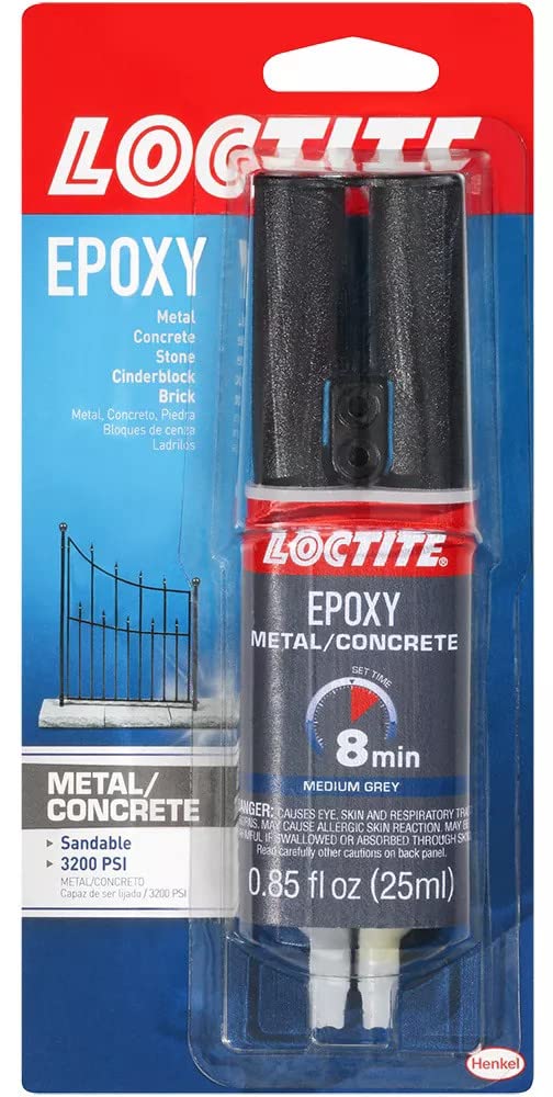 Loctite Epoxy Metal/Concrete, 0.85 fl oz, 1, Syringe Bulk Buy America