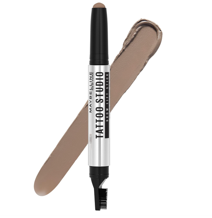 Maybelline TattooStudio Brow Lift Stick Makeup with Tinted Wax Conditioning Complex, Blonde, 1 Count