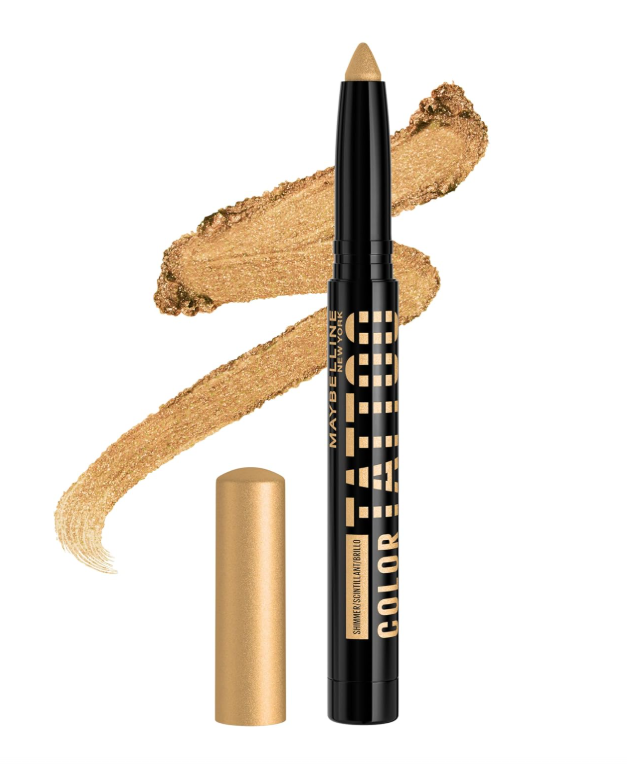 MAYBELLINE Color Tattoo Longwear Multi-Use Eye Shadow Stix, All-In-One Eye Makeup for Up to 24HR Wear, I am Rare (Gold Shimmer), 1 Count