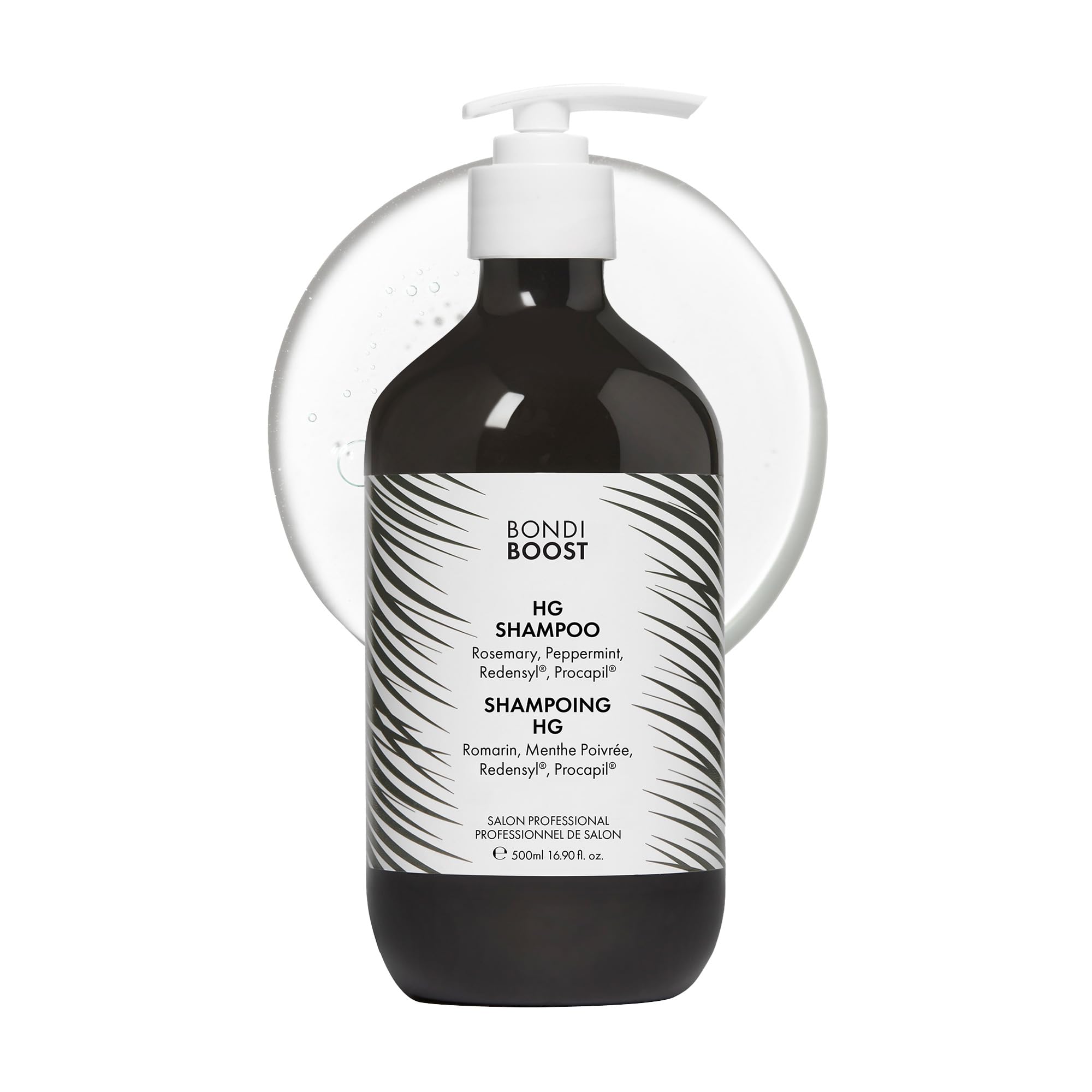 BONDIBOOST HG Anti-Thinning Shampoo for Women & Men [16.90 fl oz], Clinically Tested to Promote Fuller + Thicker-Looking Hair, Natural Mint Scent + Procapil, Redensyl & Rosemary Formula, Sulfate-Free