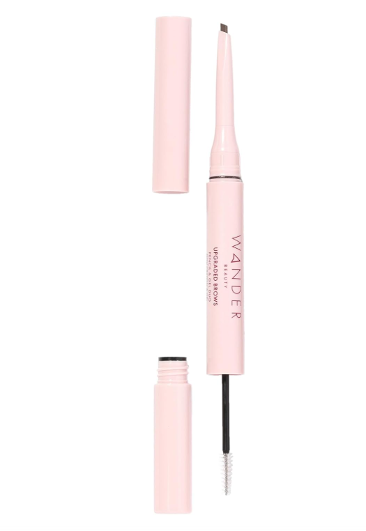 Wander Beauty Women's Upgraded Brows Pencil & Treatment Gel Duo, Medium Brown, 1 Count (Pack of 1)