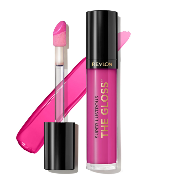 Revlon Super Lustrous Lip Gloss, Non-Sticky, Hydrating, High Shine Finish, 232 Pink Obsessed, 0.13 oz