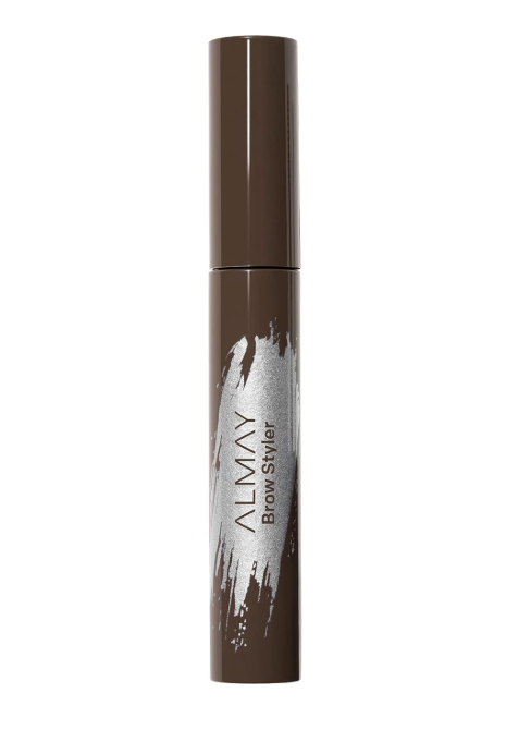 Almay Eyebrow Gel with Marula Oil, Flake-Free & Lightweight Brows, Hypoallergenic, Medium Brown, 1 Count