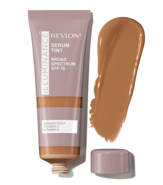 Revlon Illuminance Tinted Serum, Triple Hyaluronic Acid, Evens Out Skin Tone Over Time and Hydrates All Day, SPF 15, 505 Rich Sand, 0.94 fl oz.
