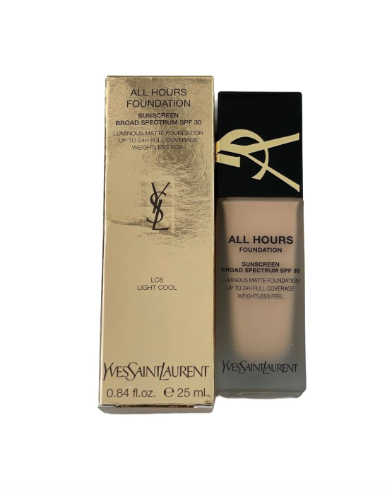 YSL All Hours Luminous Matte Foundation (LC6) Cream