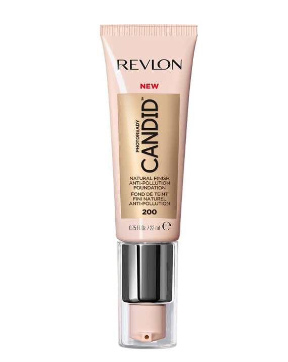 Revlon PhotoReady Candid Natural Finish Foundation, with Anti-Pollution, Antioxidant, Anti-Blue Light Ingredients, 200 Nude, 0.75 fl. oz.