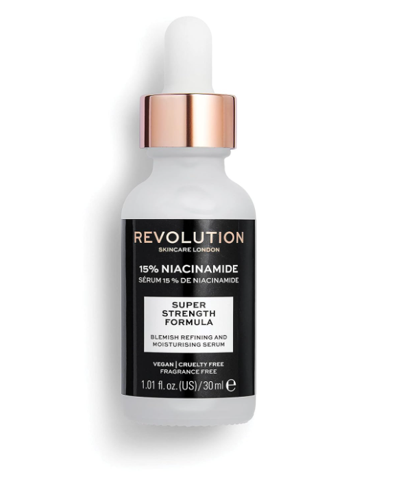 Revolution Skincare 15% Niacinamide Blemish & Pore Refining Serum, Targets Blemishes and Large Pores, Vegan & Cruelty Free, 1.01fl.oz/30ml