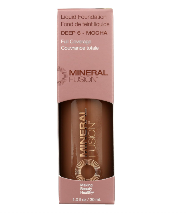 Ywk5Kn Mineral Fusion Liquid Foundation, Deep 6, 1 Fl Ounce - Image 1