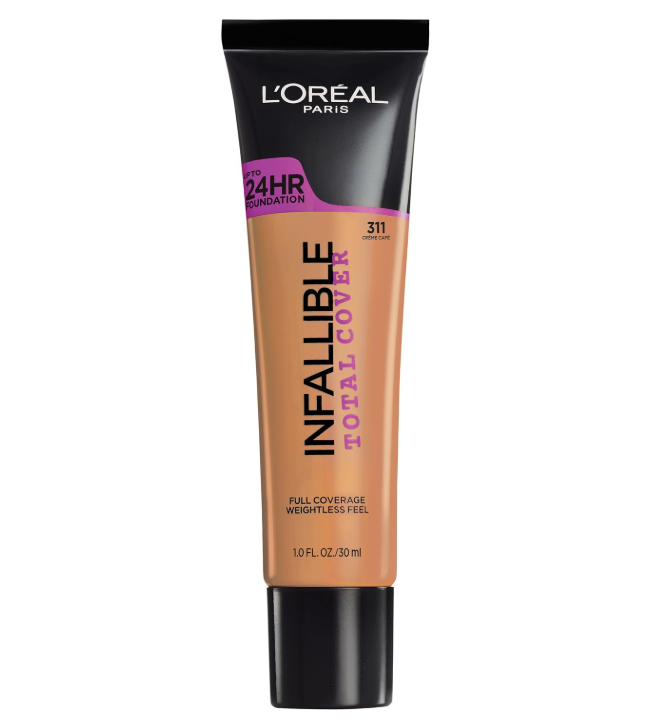 LOréal Paris Infallible Total Cover Foundation, Creme Cafe, 1 fl; oz.